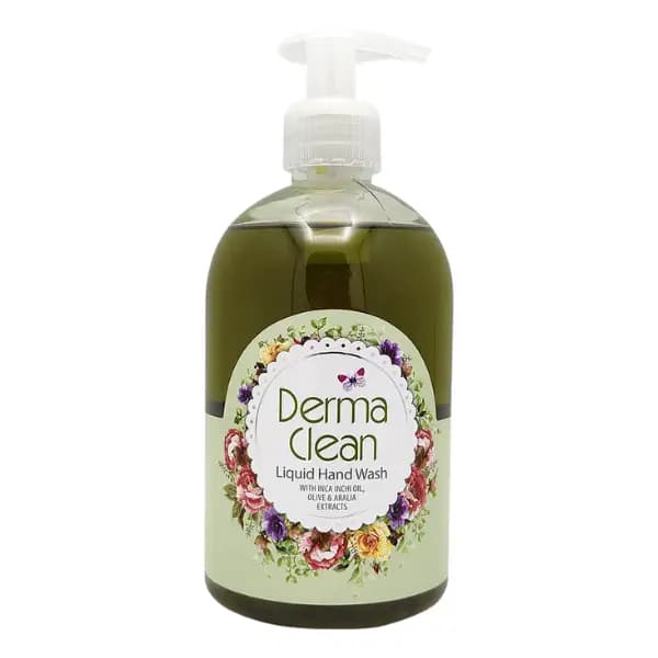 مایع دستشویی درما کلین Derma Clean حاوی عصاره زیتون و آرالیا حجم 500 میل — تصویر ۲