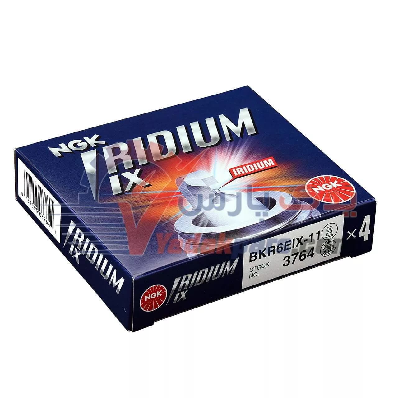 شمع ایریدیم ngk | ایریدیم ix پایه کوتاه فیلر ۱۱ کد 3764 | BKR6EIX-11 (بسته۴عددی) — تصویر ۴
