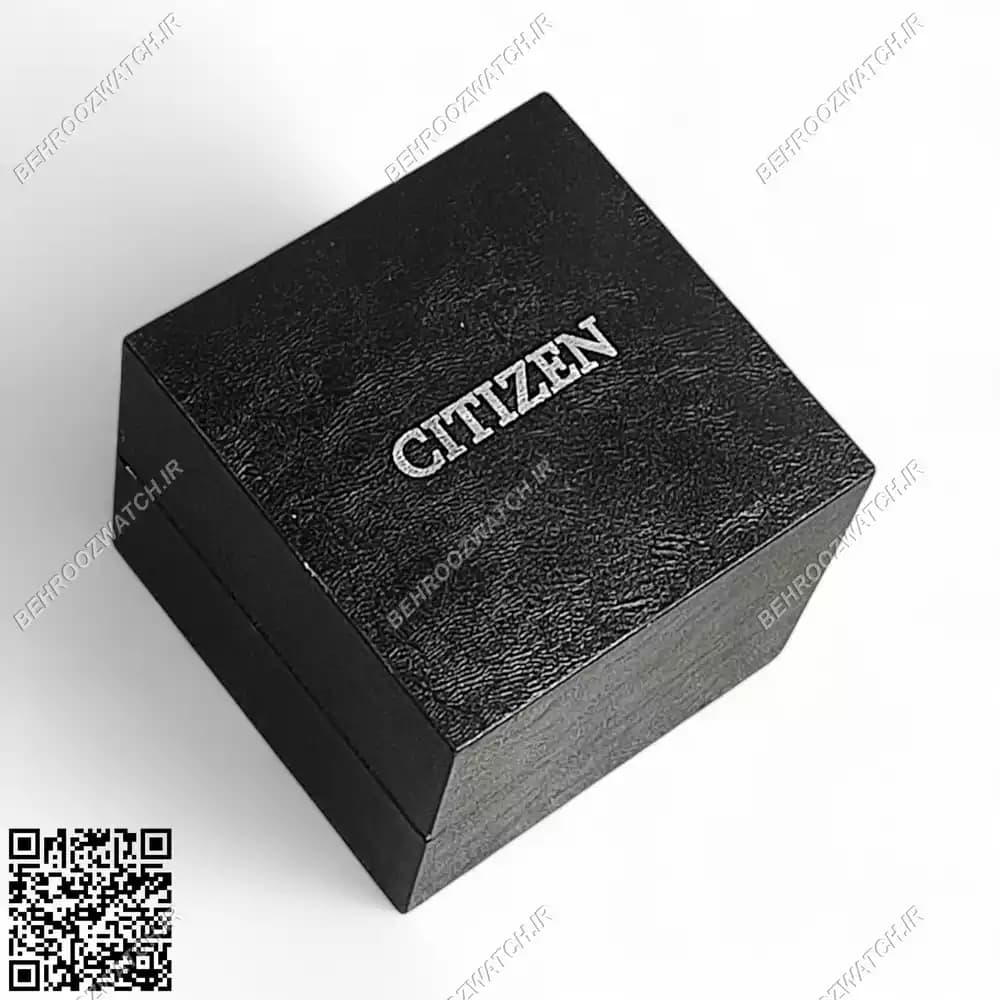 جعبه ساعت مچی سیتی زن (CITIZEN) روکش چرم