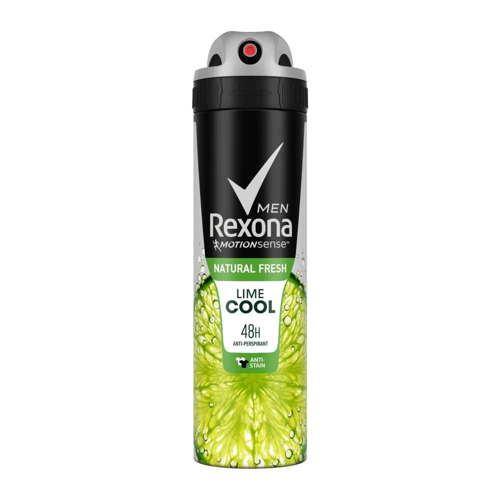 اسپری ضد تعریق مردانه رکسونا Rexona مدل Fresh Lime رایحه لیمو حجم 150 میل — تصویر ۲