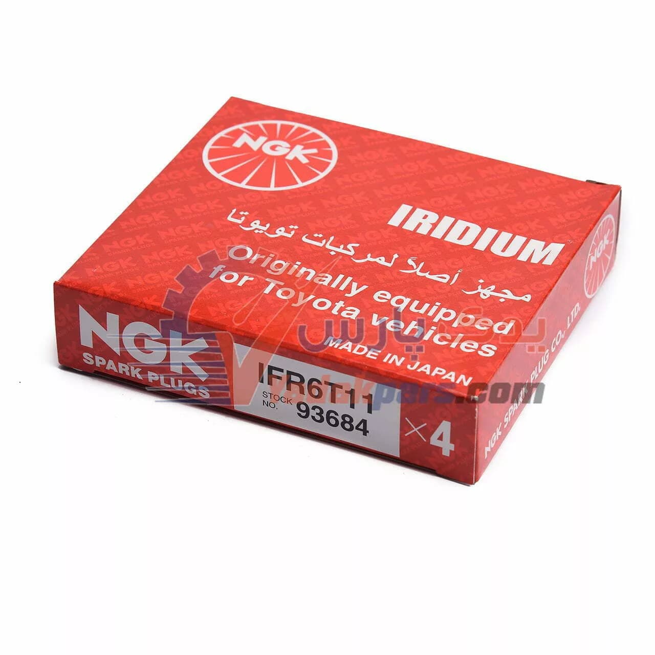 شمع ایریدیوم لیزری NGK پایه کوتاه (بسته 4 عددی) — تصویر ۲