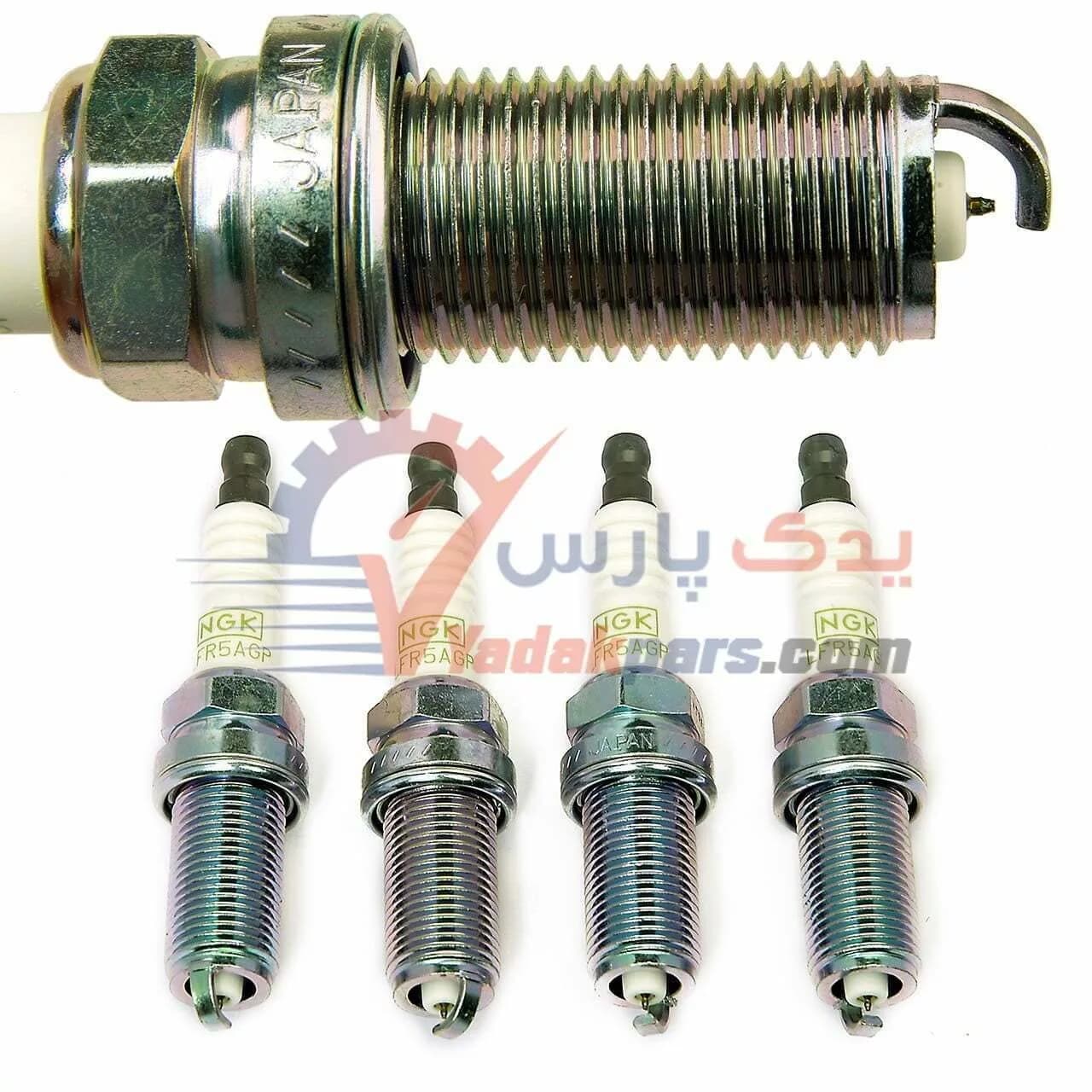 شمع سوزنی انژکتور NGK پایه بلند پلاتینیوم 5018 (بسته۴عددی) — تصویر ۳