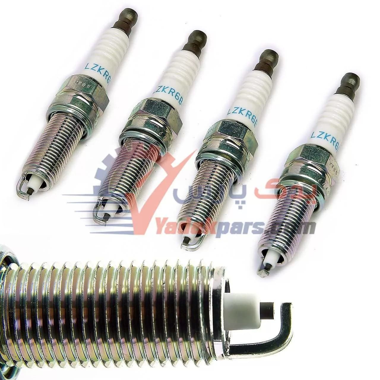 شمع خودرو یورو ۴ NGK (بسته۴عددی) LZKR6B-E 94937 — تصویر ۳