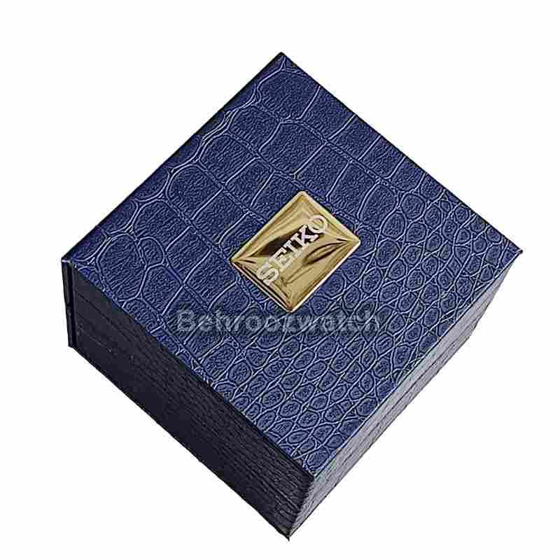 جعبه ساعت مچی سیکو (SEIKO) حلقه فنری سورمه ای — تصویر ۳