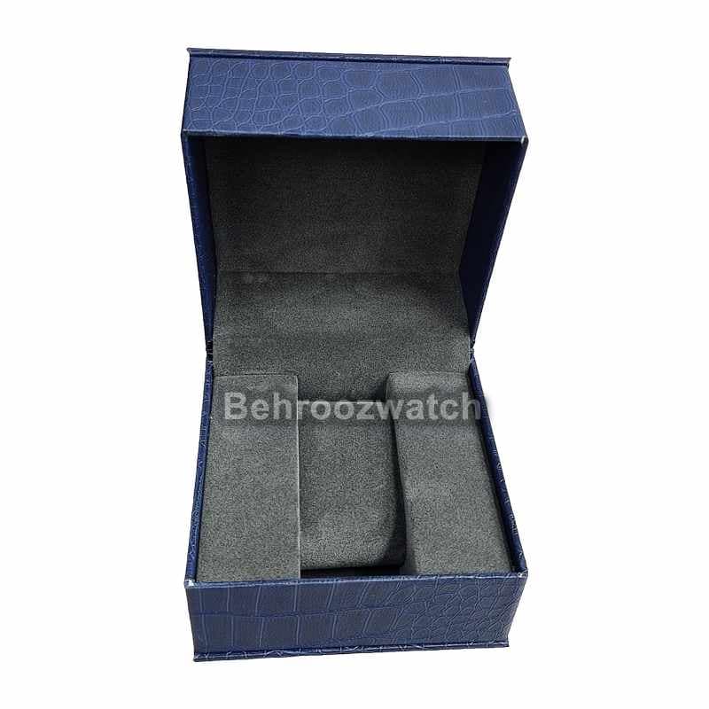 جعبه ساعت مچی سیکو (SEIKO) حلقه فنری سورمه ای — تصویر ۵