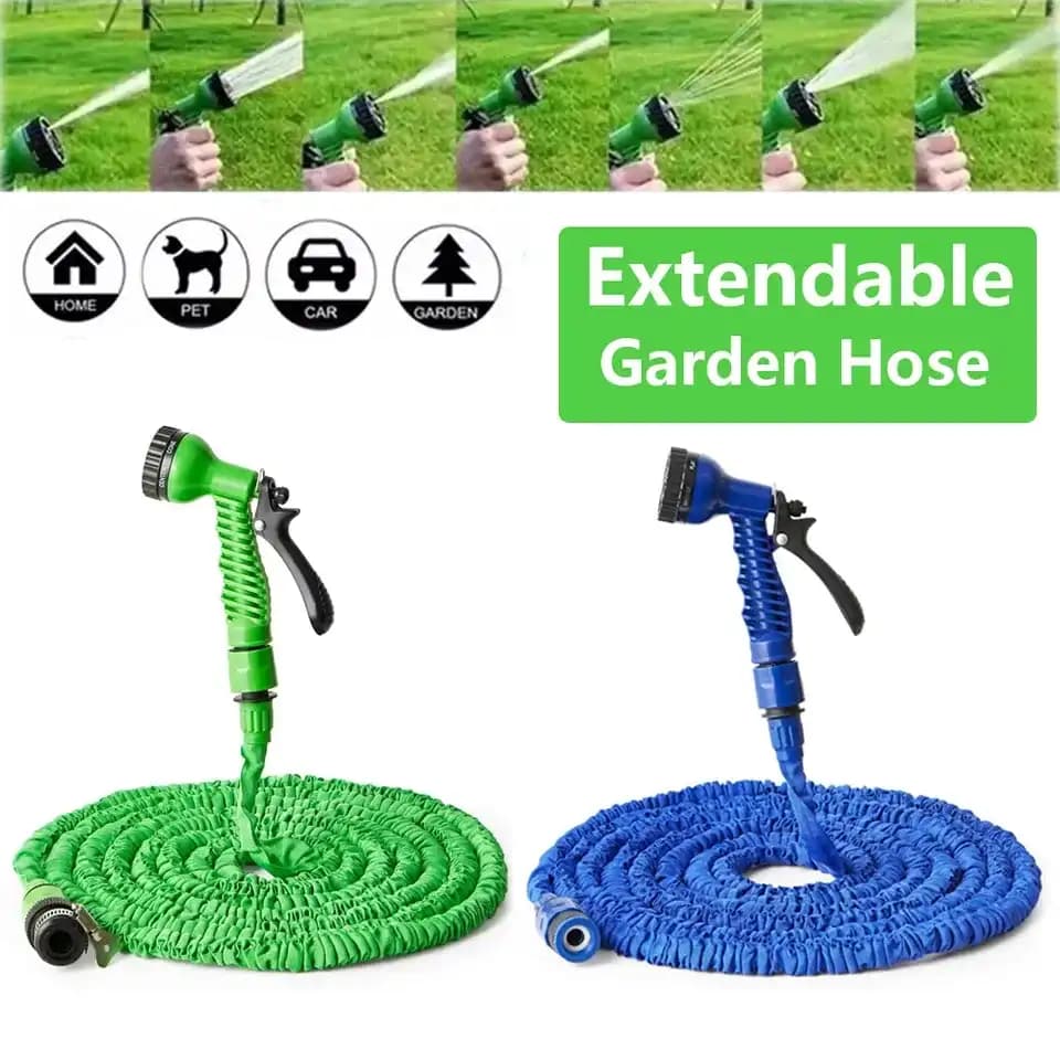 شلنگ جادویی و سر آبپاش 7 حالته Magic Hose سایز 3-9 متری کد140 — تصویر ۷