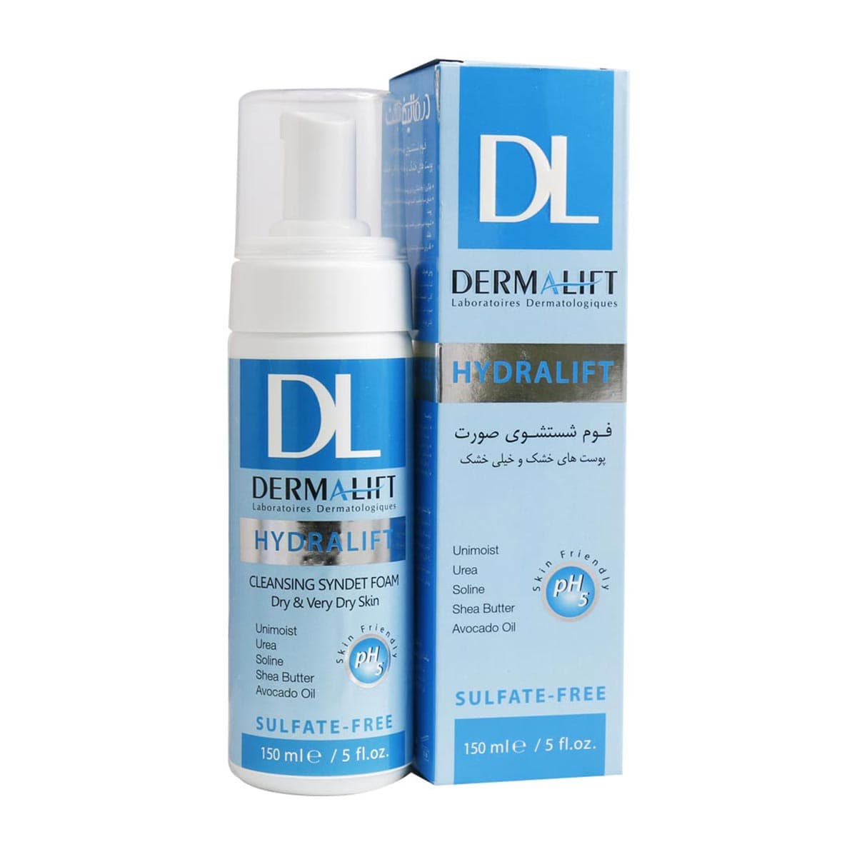 فوم شستشوی پوست های خشک و خیلی خشک هیدرالیفت درمالیفت – Dermalift