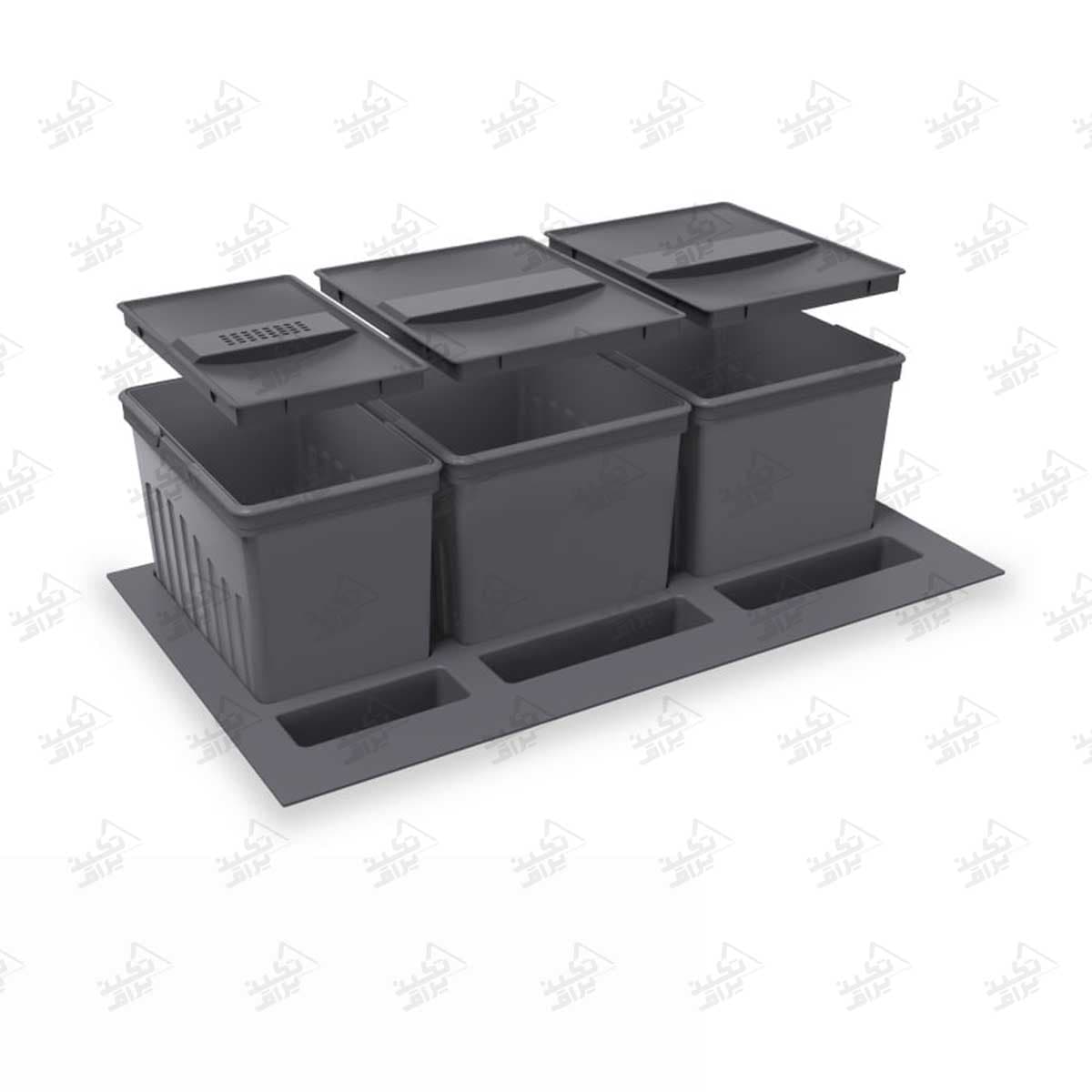 سطل زباله آشپزخانه پلاستیکی ملونی مدل 9038