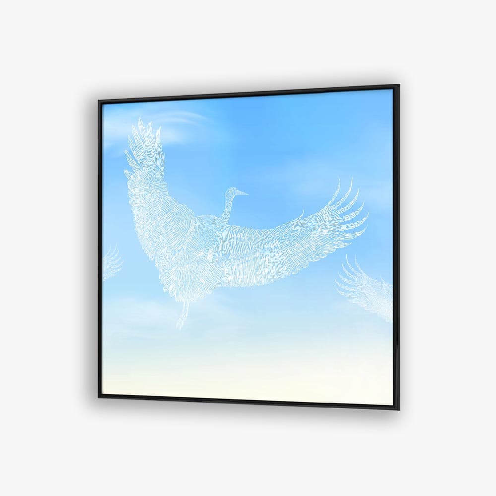 تابلو پرنده و آسمان F10138600