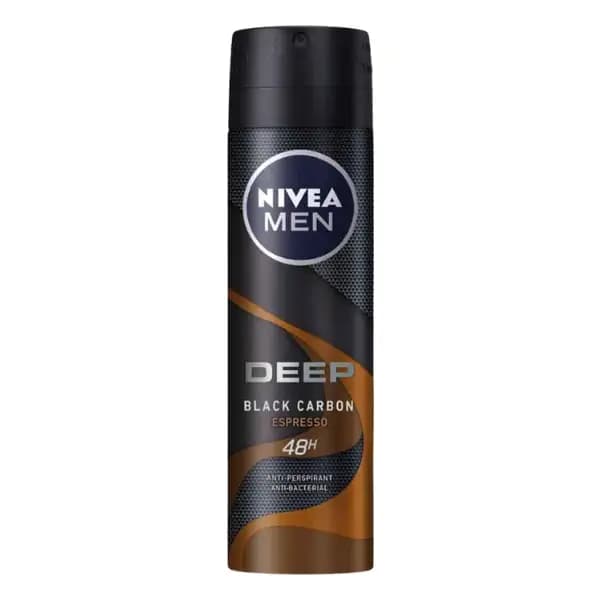 اسپری ضد تعریق مردانه نیوآ مدل دیپ بلک کربن اسپرسو NIVEA MEN DEEP ESPRESSO AEROSOL 150ML — تصویر ۳