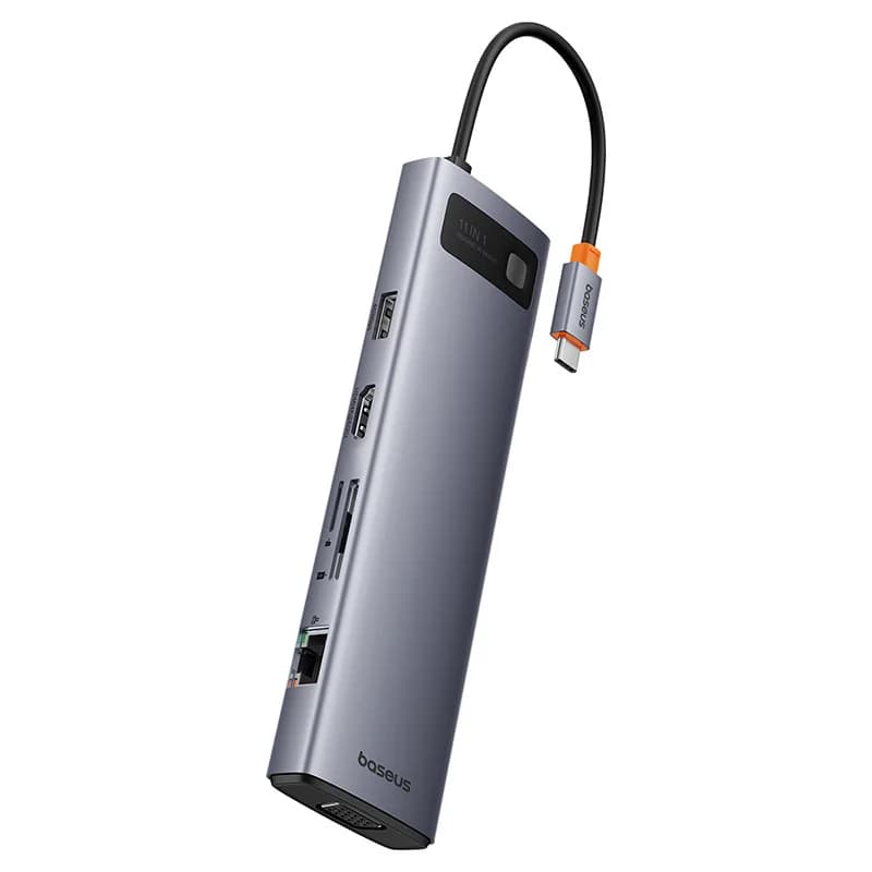 هاب 11 پورت بیسوس با گارانتی Baseus CAHUB-CT0G Hub (نسخه جدید اورجینال) — تصویر ۶