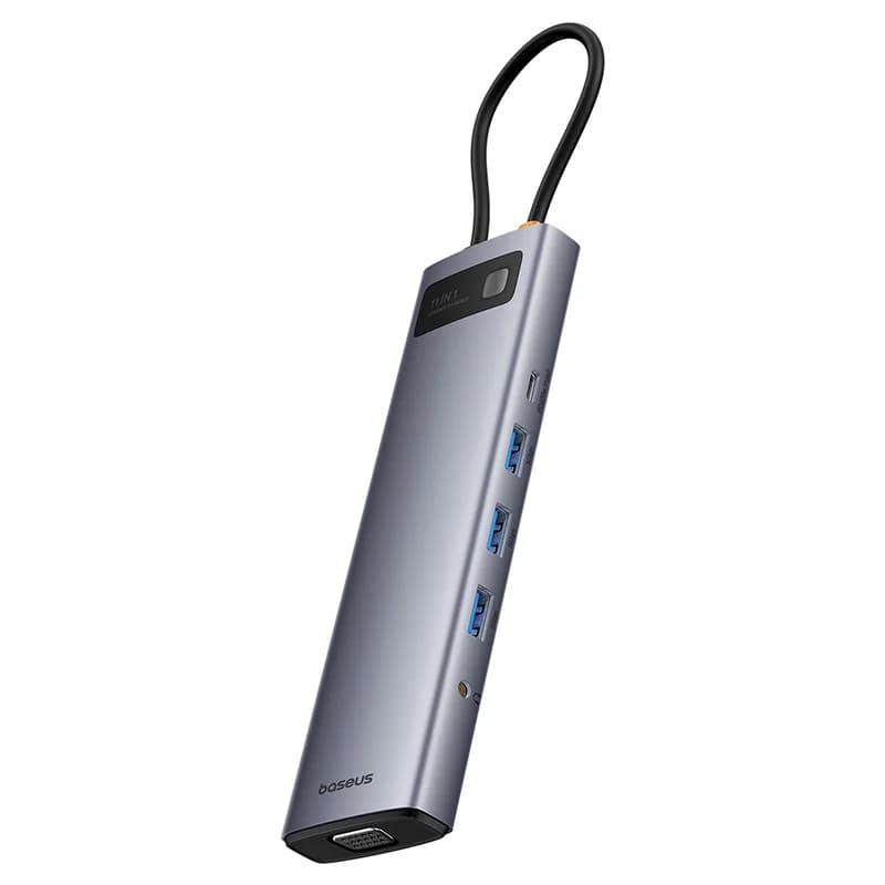 هاب 11 پورت بیسوس با گارانتی Baseus CAHUB-CT0G Hub (نسخه جدید اورجینال) — تصویر ۵