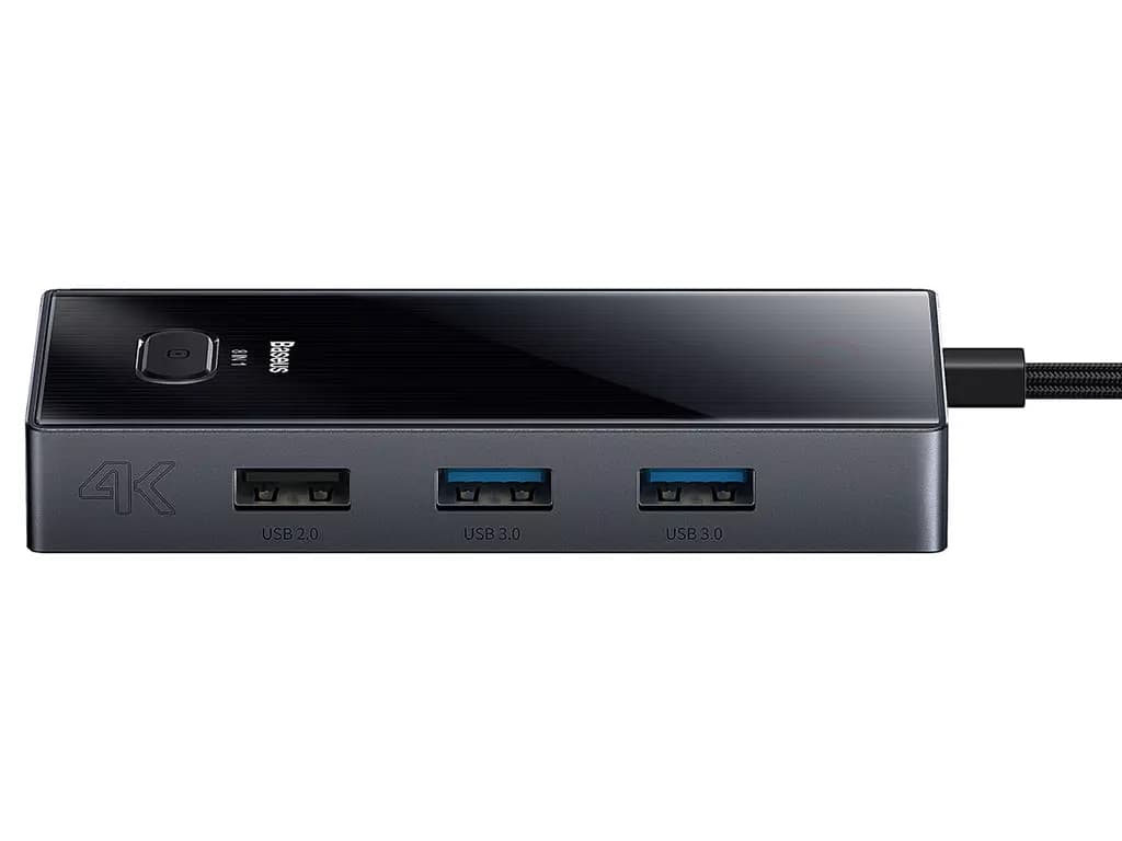 هاب 8 پورت USB-C بیسوس مدل Baseus WKYY030313 (با گارانتی) — تصویر ۴
