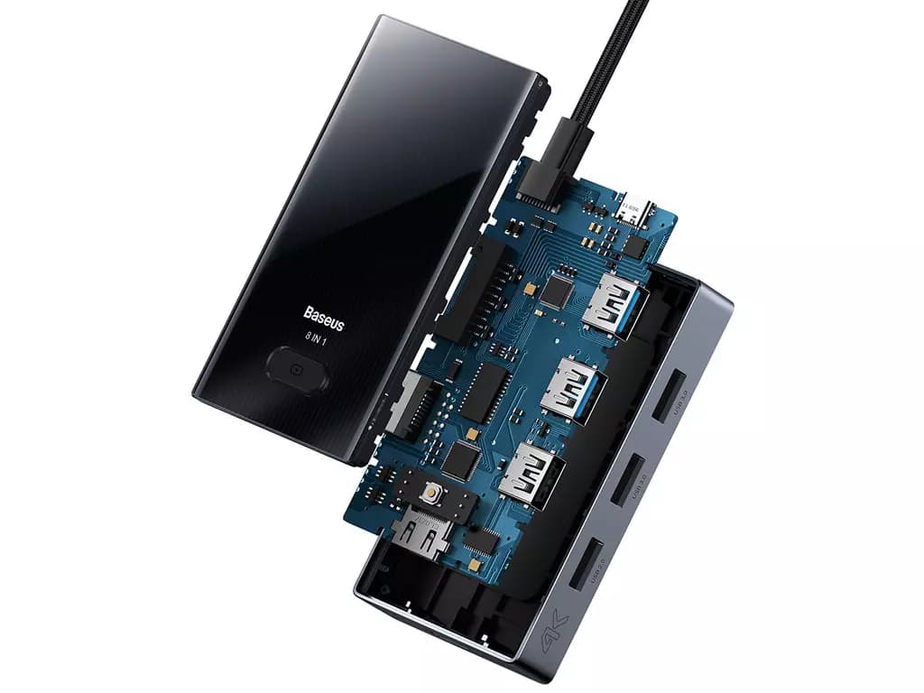 هاب 8 پورت USB-C بیسوس مدل Baseus WKYY030313 (با گارانتی) — تصویر ۲