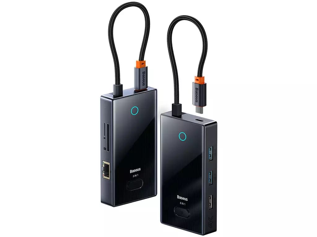 هاب 8 پورت USB-C بیسوس مدل Baseus WKYY030313 (با گارانتی)