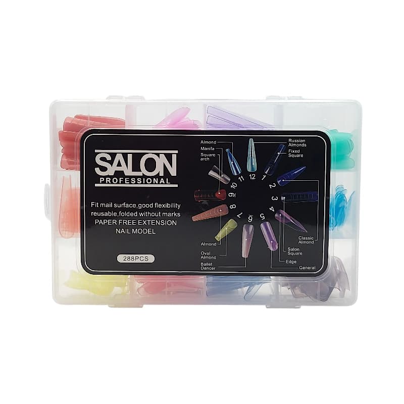 قالب کاشت ناخن رنگی سالن Salon | میکس، 288عددی