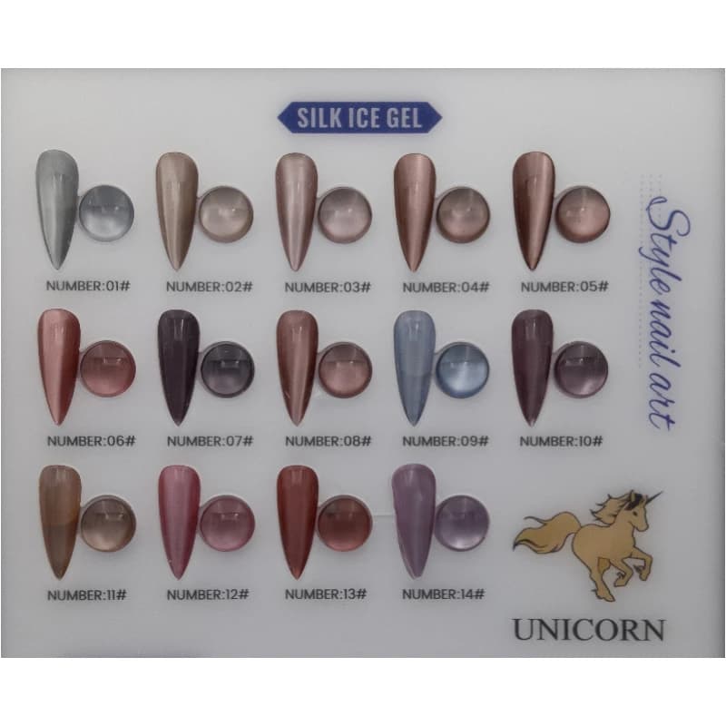 لاک ژل آیس سرامیکی (کت ای) یونیکورن Unicorn | تنوع 14رنگ