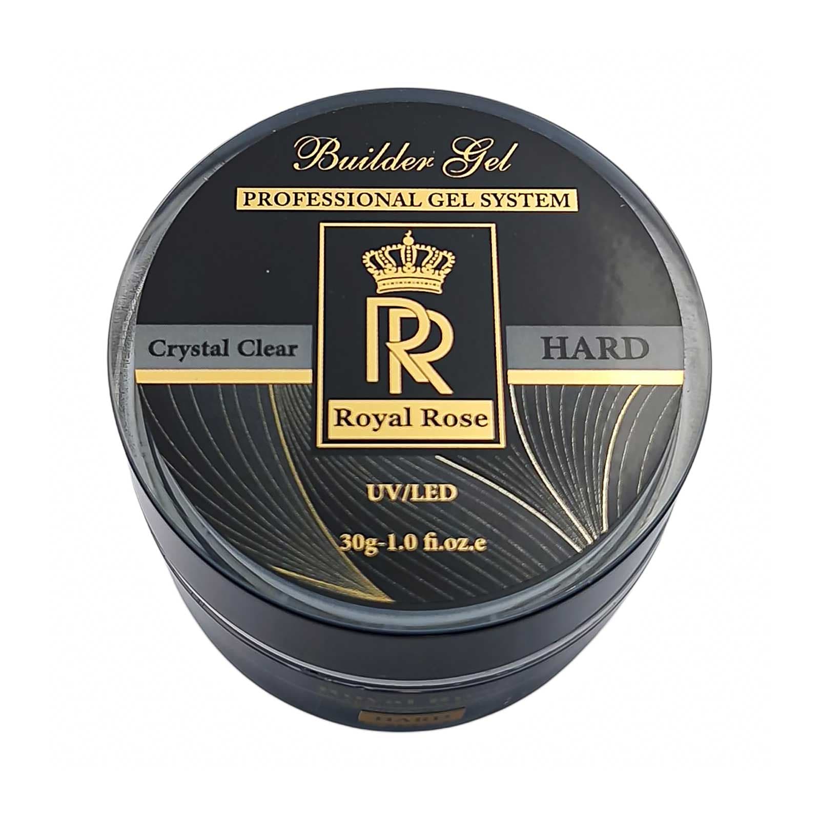 بیلدر ژل هارد رویال رز Royal Rose | شفاف Crystal Clear | وزن 30گرم — تصویر ۴