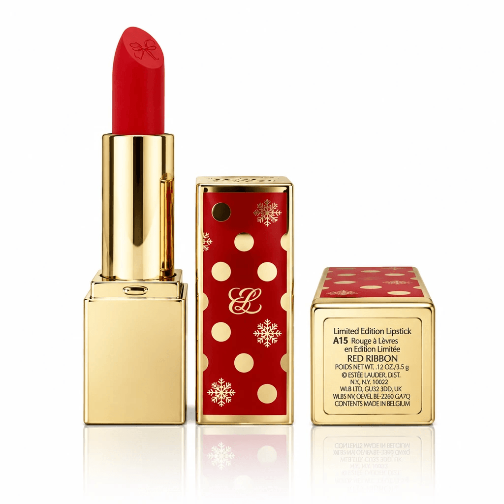 رژ لب جامد استی لادر لیمیتد ادیشن رنگ رد ریبون (Estée Lauder Red Ribbon Lipstick)