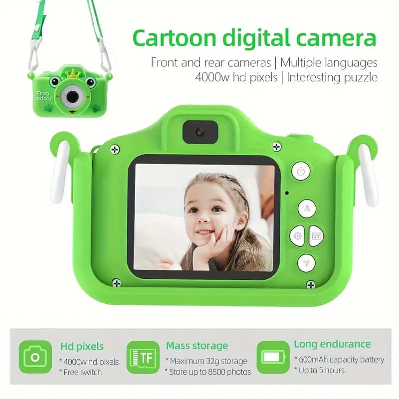 دوربین کودک عکاسی فیلمبرداری chidrens fun camera (frog prince) (اورجینال پلمپ ارسال فوری) — تصویر ۷