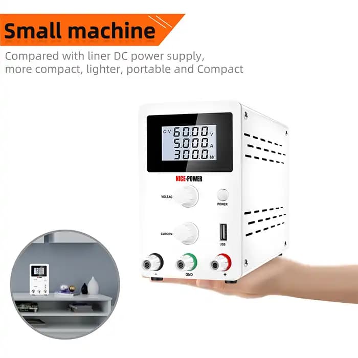منبع تغذیه 60V 5A نایس پاور Nice-Power R-SPS605D — تصویر ۳