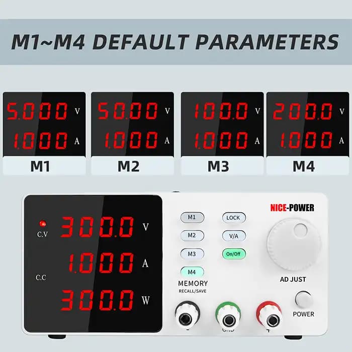 منبع تغذیه متغیر 300V 1A نایس پاور SPPS-S3001 — تصویر ۷