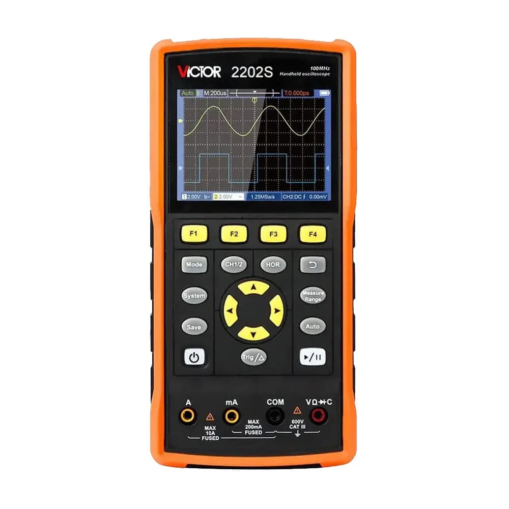 اسیلوسکوپ دستی 200MHz ویکتور VICTOR 2202S
