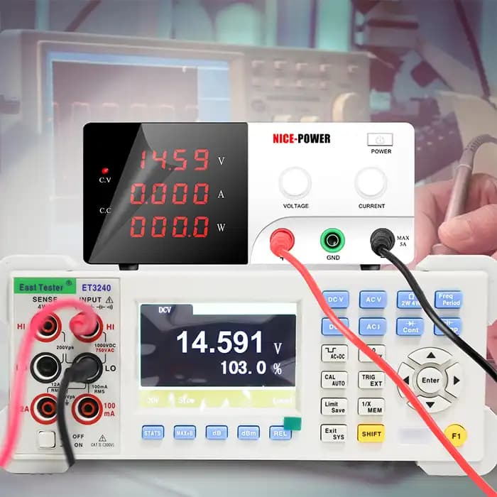 منبع تغذیه آزمایشگاهی متغیر 120V 10A نایس پاور R-SPS12010 — تصویر ۷