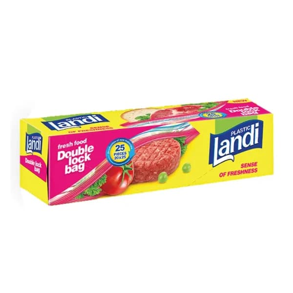 کیسه زیپ دار سایز 25*20 سانتی متر 25 عددی لندی