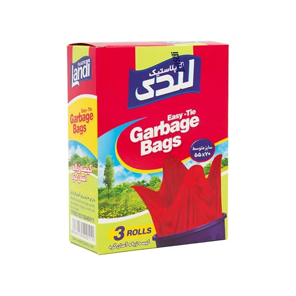 کیسه زباله آسان گره متوسط 42 عددی لندی