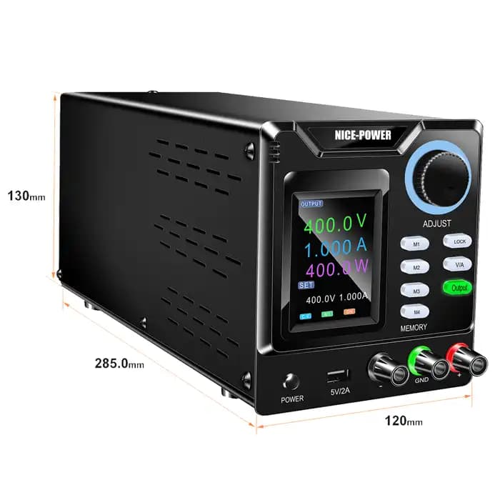 منبع تغذیه متغیر 400V 1A نایس پاور SPPS-D4001 — تصویر ۴