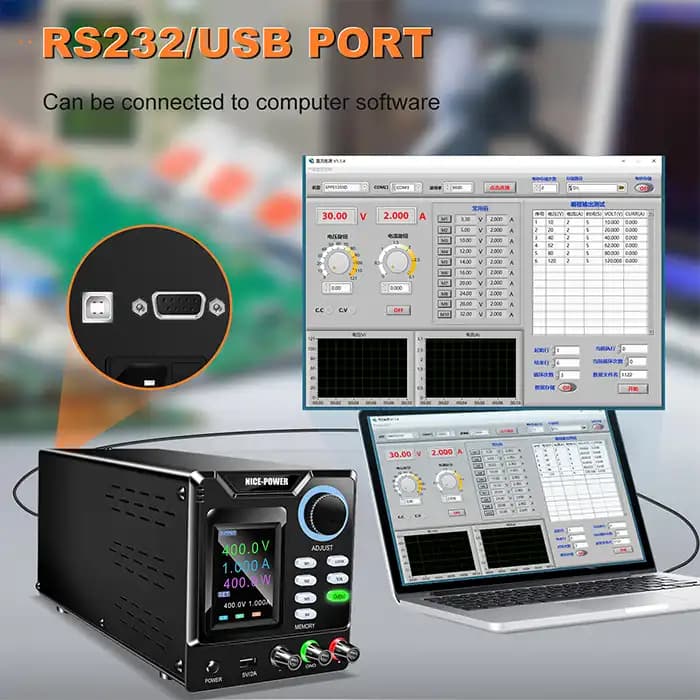 منبع تغذیه متغیر 400V 1A نایس پاور SPPS-D4001 — تصویر ۶
