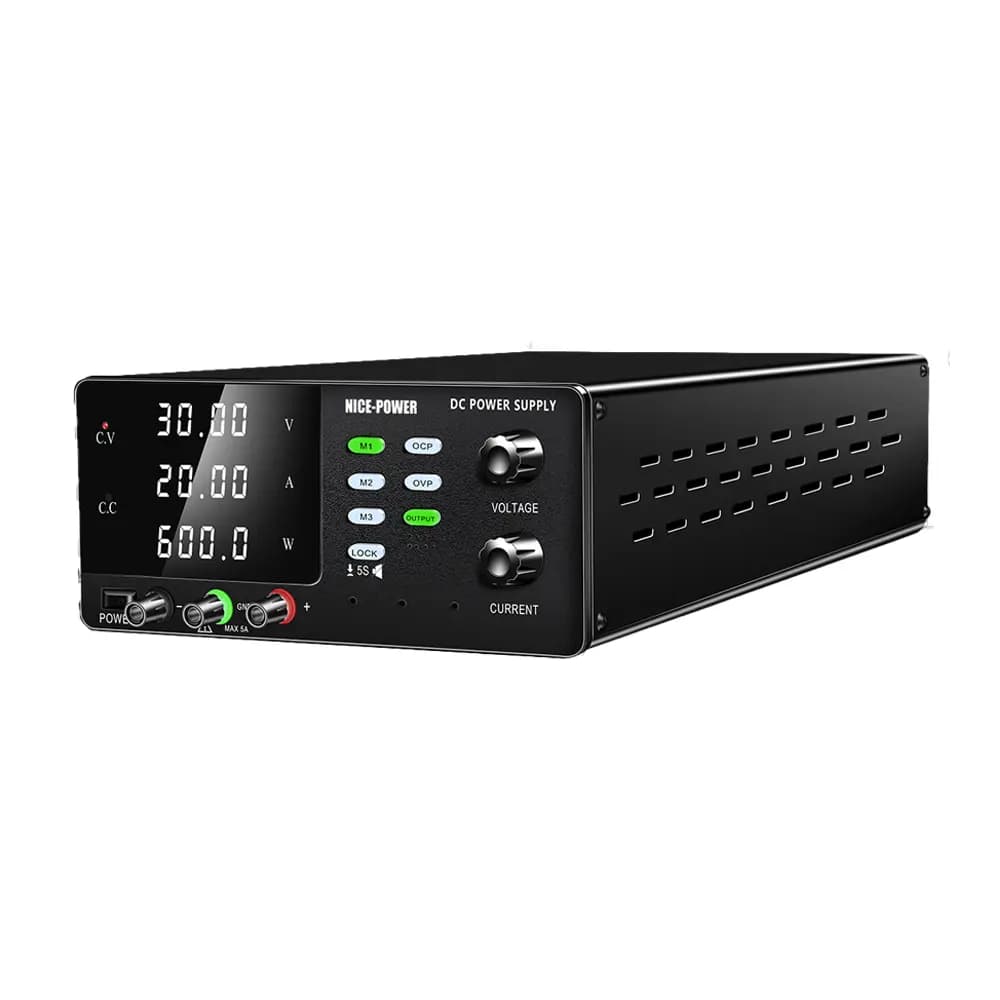 منبع تغذیه آزمایشگاهی متغیر 30V 20A نایس پاور R-SPS3020S-USB — تصویر ۲
