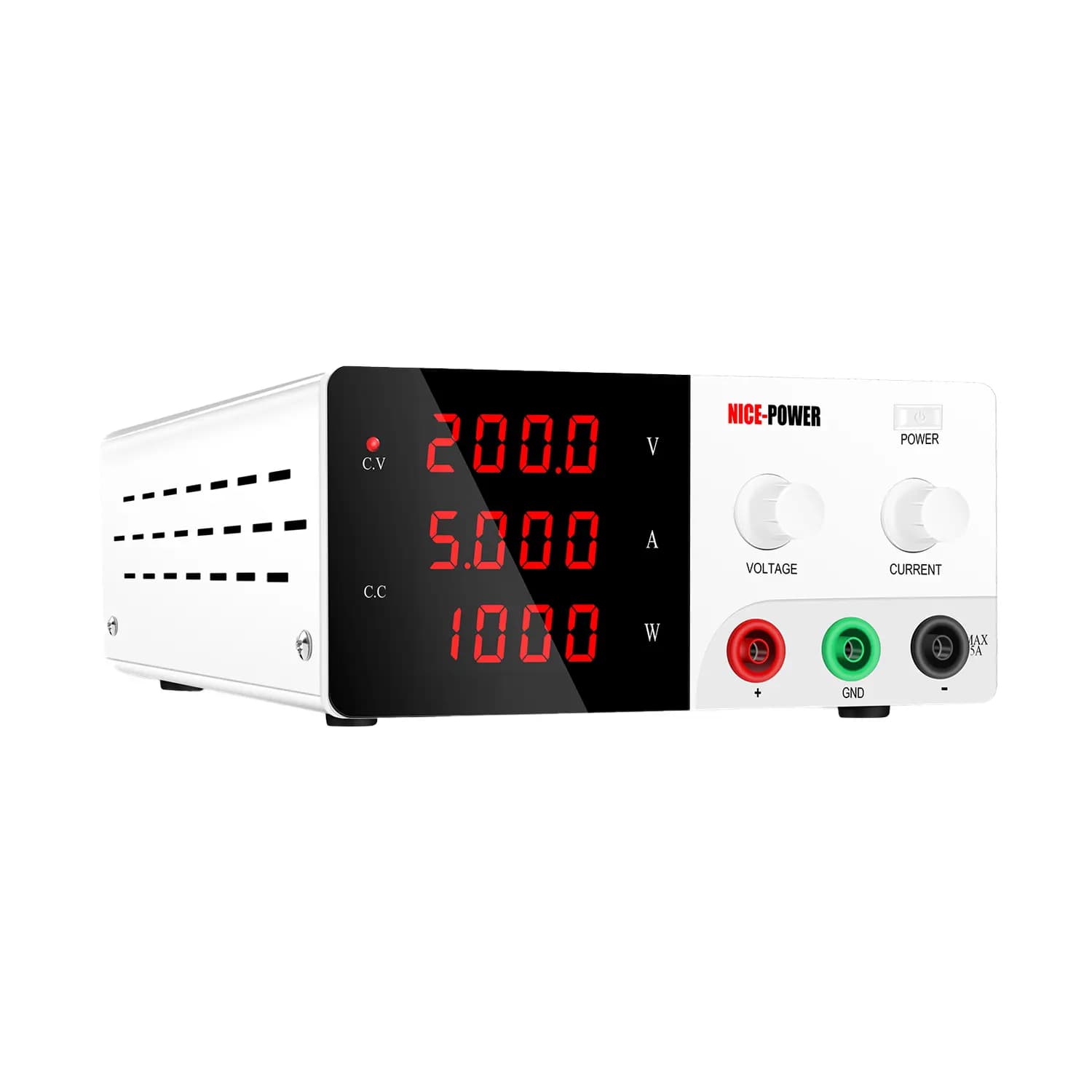 منبع تغذیه آزمایشگاهی متغیر 200V 5A نایس پاور R-SPS2005 — تصویر ۲