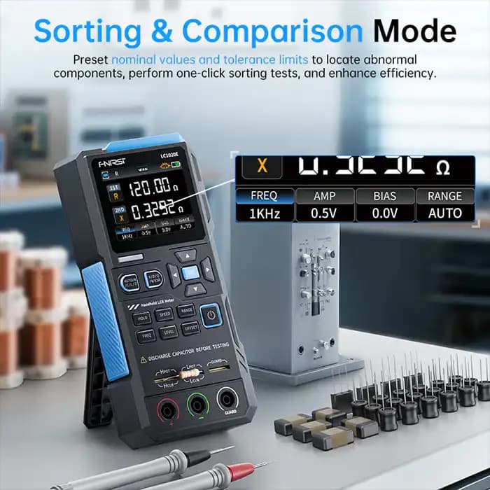 ال سی آر متر 100KHz فینرسی FNIRSI LC1020E — تصویر ۵