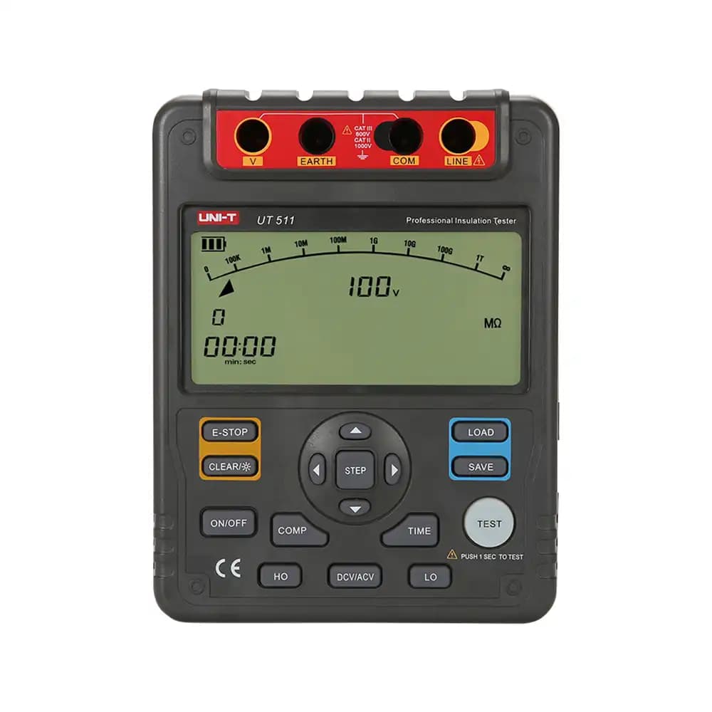 تستر مقاومت عایقی 1KV یونیتی UNI-T UT511 — تصویر ۲