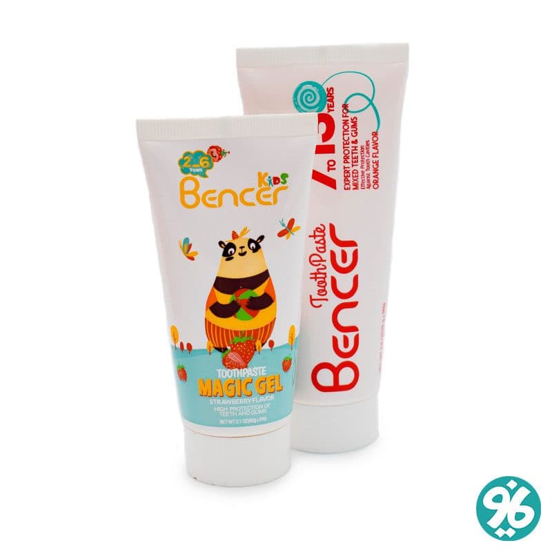 خمیر دندان کودک بنسر bencer در سایزبندی