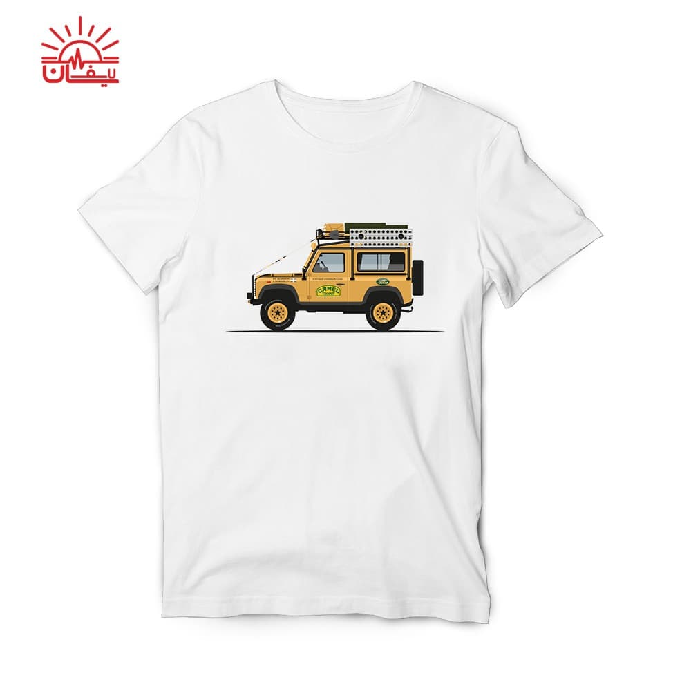تیشرت اسپان سفید Jeep LANDROVER