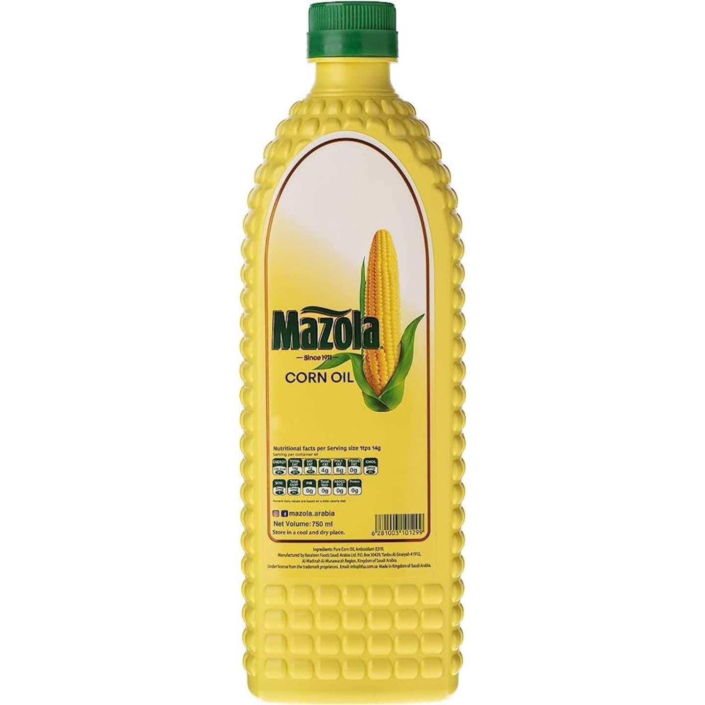 روغن ذرت خالص مازولا 750 میل Mazola Corn Oil