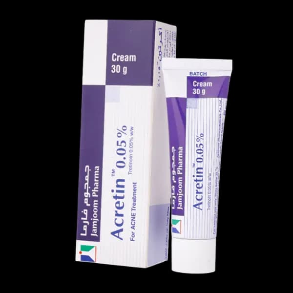کرم ضد جوش آکرتین 0.05% تریتنوین 30 گرم | Jamjoom Pharma Acretin 0.05% Tretinoin For Acne Treatment Cream 30g2