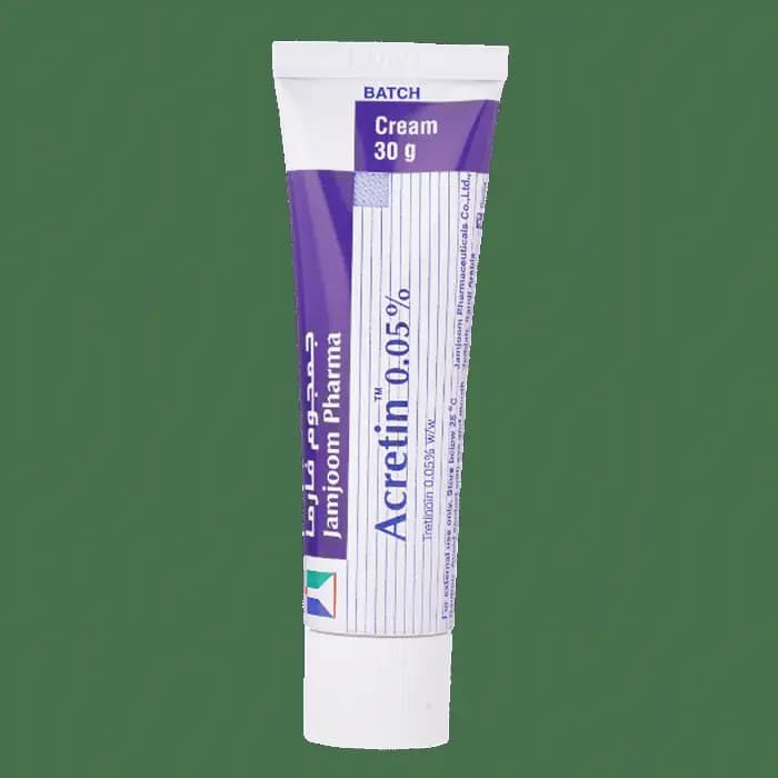 کرم ضد جوش آکرتین 0.05% تریتنوین 30 گرم | Jamjoom Pharma Acretin 0.05% Tretinoin For Acne Treatment Cream 30g2 — تصویر ۴