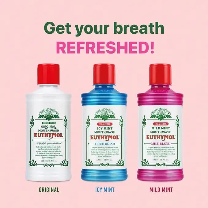 دهان شویه گیاهی اتیمول 500 میل | Euthymol Original Mouthwash 500 ml — تصویر ۵