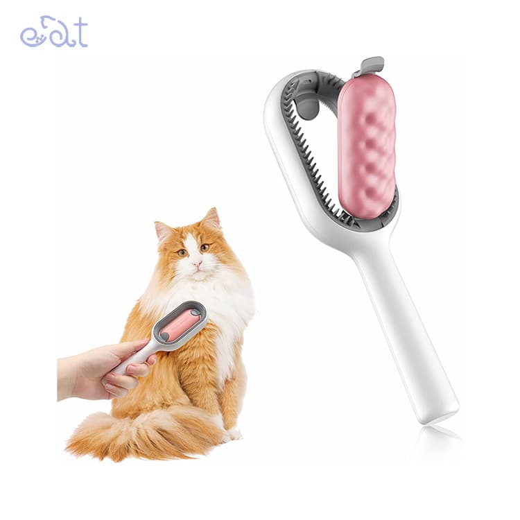 برس چندکاره همراه با مخزن پت گرویتی سگ و گربه مدل Pet Gravity Grooming Comb — تصویر ۲