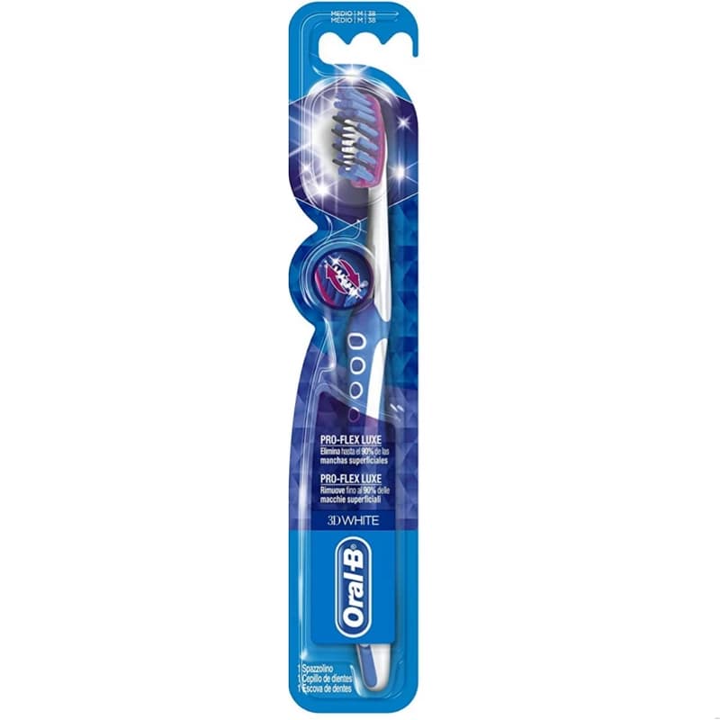 مسواک اورال بی با برس مدیوم Pro Flex مدل OralB 3D White اصل ایرلند
