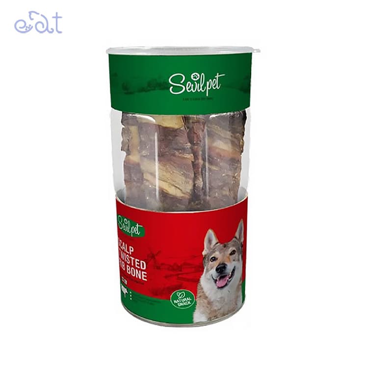 تشویقی سگ با دورپیچ اسکالپ برند سویل پت Sevil Pet بسته 4 عددی