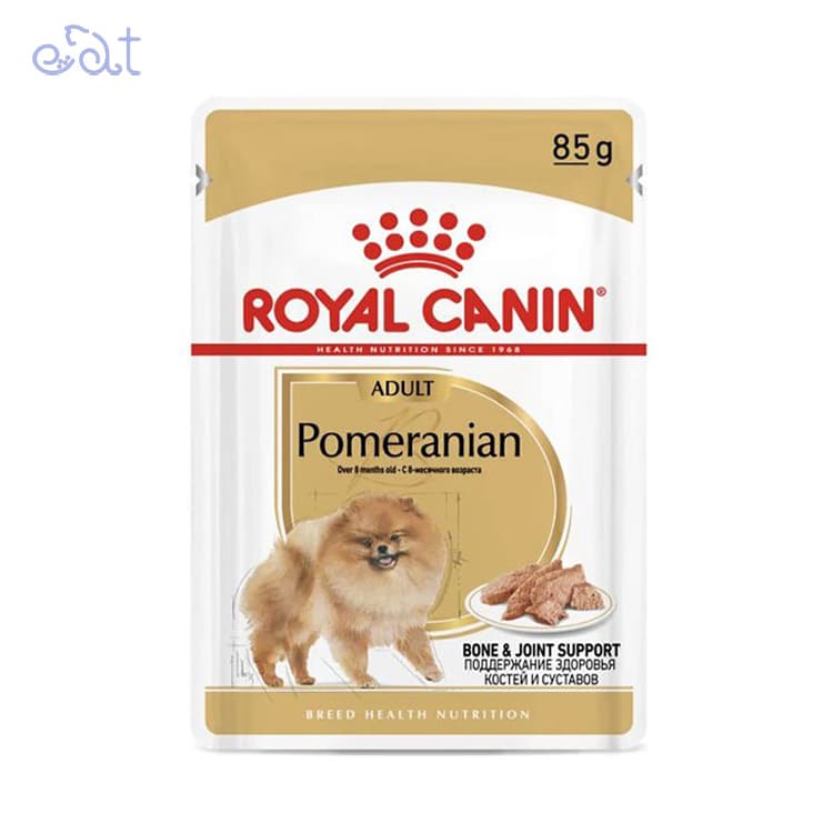 پوچ سگ بالغ پامرانین رویال کنین مدل Royal Canin Adult Pomeranian وزن 85 گرم