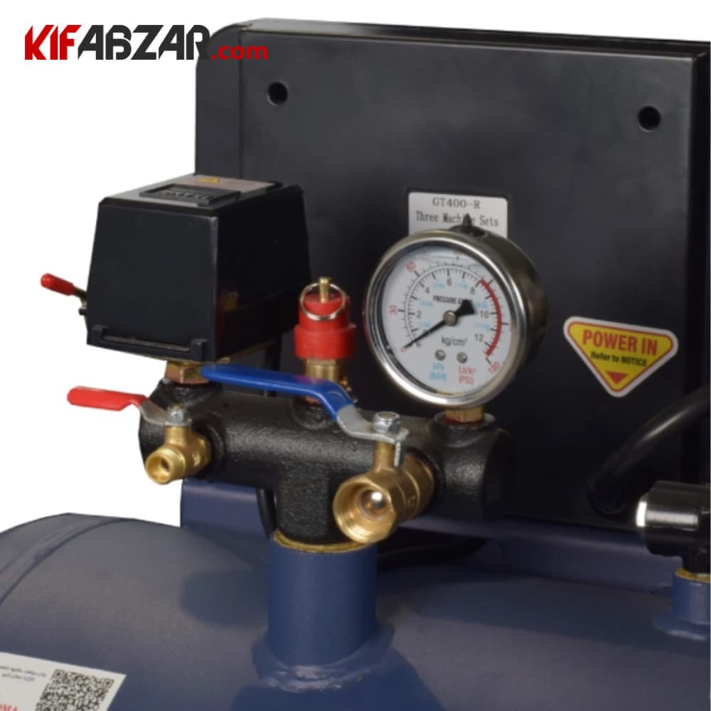 کمپرسور باد 100 لیتری روما مدل پرایم 2-1480X3F100 — تصویر ۴