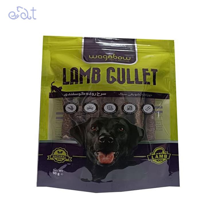 تشویقی سگ وگ اندبو با طعم سرخ روده گوسفندی مدل Wagbaw Natural Dog Treat وزن 50 گرم