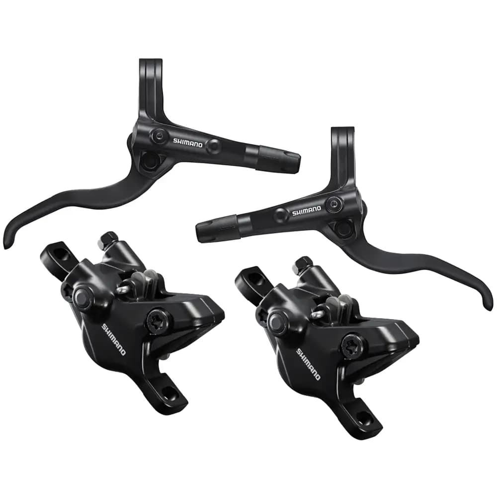 خرید ترمز جلو و عقب Shimano BL-MT401 BR-MT410 شیمانو هیدرولیک دیسک روغن کامل آماده با زوغ و لنت ترمز / Shimano Deore BL-MT401 BR-MT410 Hydraulic Disc Brake / دوچرخه شهری جاده هیبرید کوهستان تریل