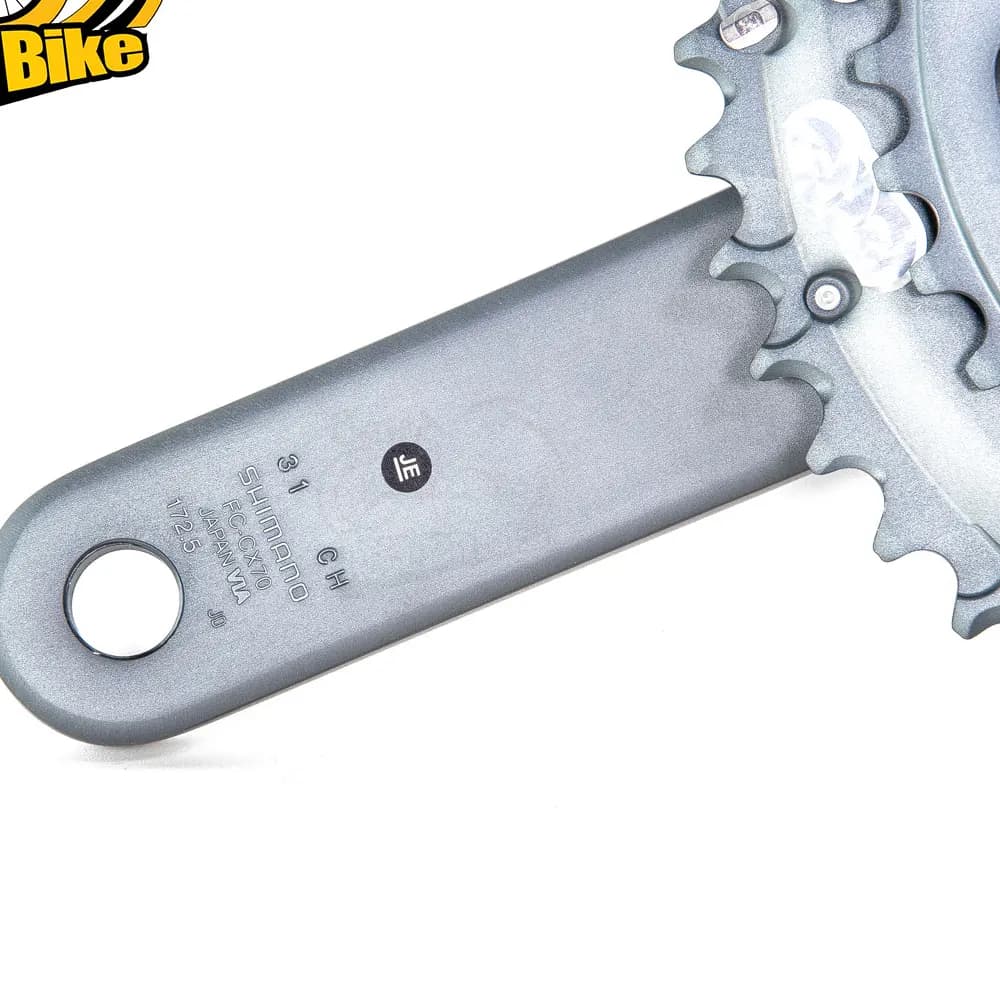 طبق قامه دوچرخه شیمانو CX70 ضریب 46×36 دندانه ساخت ژاپن Shimano FC-CX70 46x36T 10 Speed Made in Japan — تصویر ۴